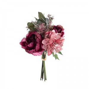 DY1-4005 ດອກໄມ້ທຽມ Bouquet Peony ໂຮງງານຂາຍໂດຍກົງຕົບແຕ່ງພັກ