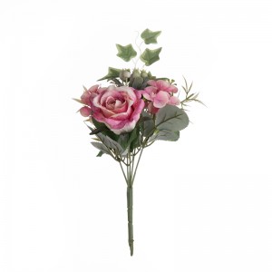 MW55702 Flor artificial Rosa Fondo de pared de flores barato