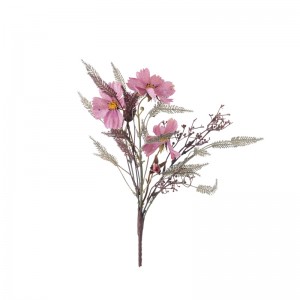 MW24502 ​​Штучний букет квітів Хризантема Реалістичний квітковий настінний фон