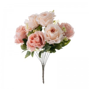 DY1-4989 Ramo de flores artificiales Rosa Decoración de voda de alta calidade