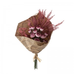 DY1-5219 dirbtinių gėlių puokštė Ranunculus populiarus vestuvių reikmenys
