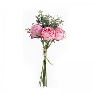 DY1-6301 Kunsmatige blomboeket Rose Warmverkopende dekoratiewe blom