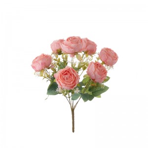 MW31502 Factaraidh Bouquet Rose Flower Artificial Reic dìreach Flùr sgeadachaidh