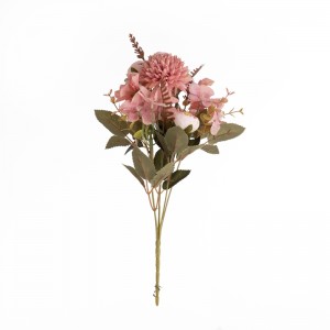 MW55707 Bouquet de fleurs artificielles camélia décoration de fête en gros