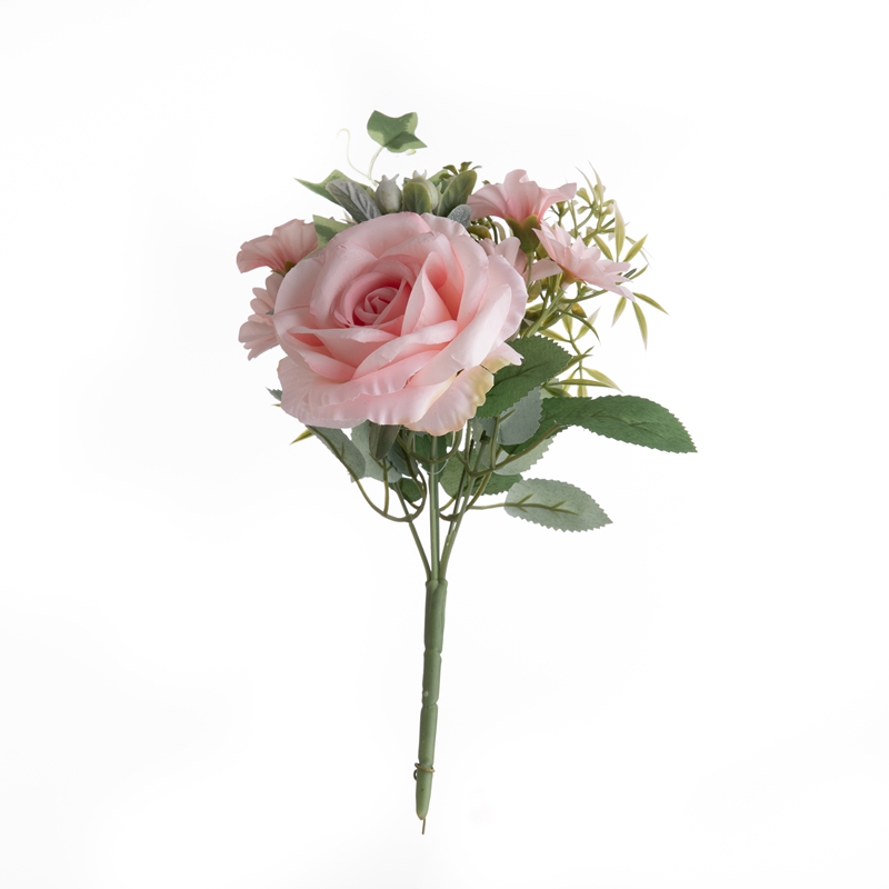 MW55712 Букет от изкуствени цветя Роза Горещо продавана сватбена украса