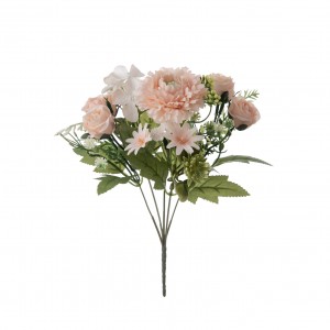 MW55716 कृत्रिम फूलों का गुलदस्ता गुलाब सस्ते रेशम के फूल