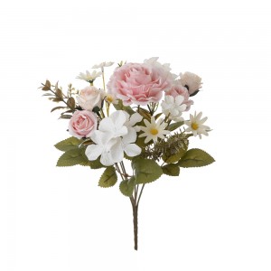 MW55723 Dirbtinių gėlių puokštė rožių Pigus vestuvių reikmenys