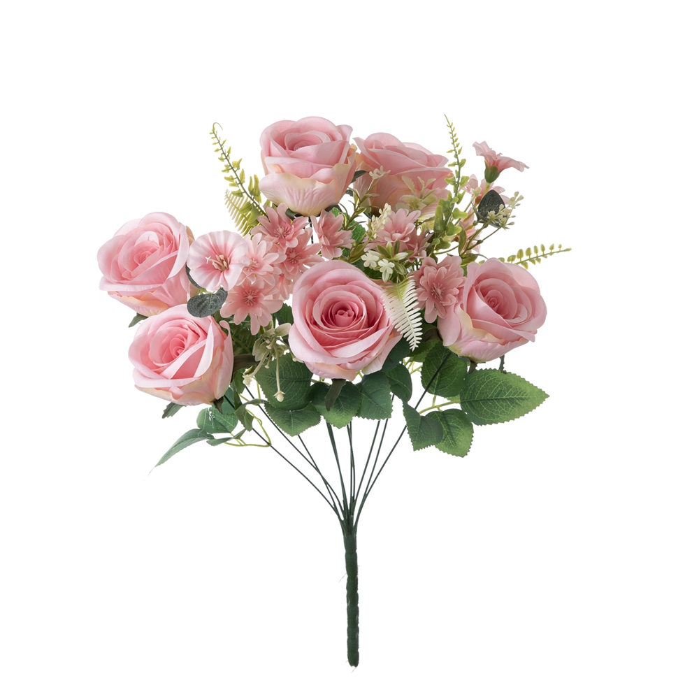 MW55728 Künstlicher Blumenstrauß Rose Heiße verkaufende dekorative Blume