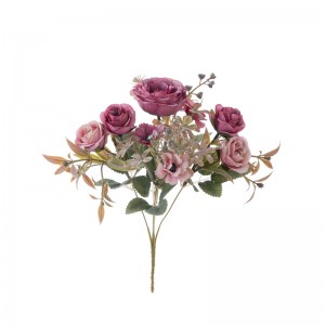 MW55745 Künstlicher Blumenstrauß Rose Fabrik Direktverkauf Partydekoration
