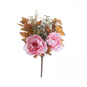 CL62510 Ramo de flores artificiales peonía decoración de boda popular