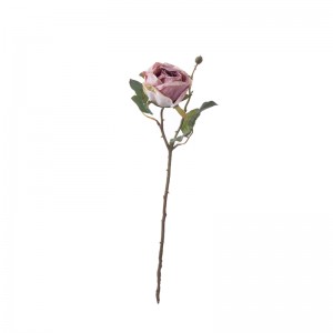 CL77524 Flor Artificial Rosa Flor Decorativa de Venda Quente