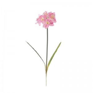 CL77526 Artificial Flower Daffodils Ihe ndozi agbamakwụkwọ na-ewu ewu