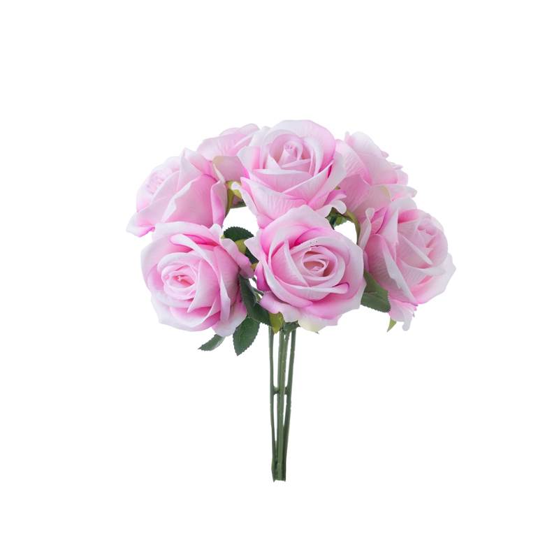 CL86501 Kunstig blomsterbuket Rose Højkvalitets blomstervægbaggrund