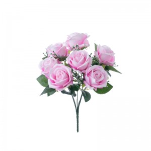 CL86502 कृत्रिम फूलों का गुलदस्ता गुलाब फैक्टरी सीधी बिक्री रेशम के फूल