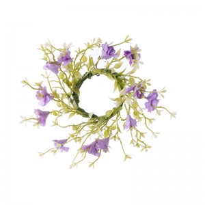 CL55515 Coroa de flores artificiales Flor de papel Decoración de bodas de xardín realista