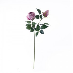 CL03509 Роза со вештачки цвет Евтини украсни цвеќиња и растенија