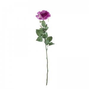 DY1-3502 Artificial Flower Rose Yakakwirira mhando Ruva Wall Backdrop