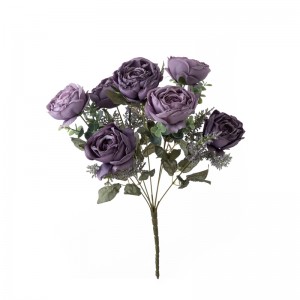 DY1-4539 အရည်အသွေးမြင့် မင်္ဂလာဆောင်ပန်းစည်း နှင်းဆီပန်းတု