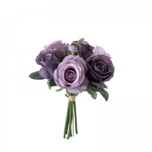 DY1-4549 mākslīgo ziedu pušķu rožu rūpnīcas tiešā pārdošana kāzu piegādes