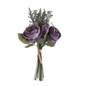 DY1-4555 Bouquet di fiori artificiali Rosa Fornitura nuziale di alta qualità