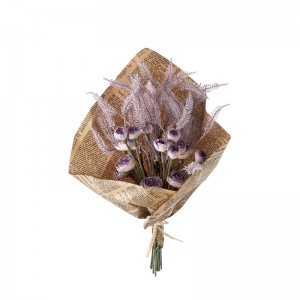 DY1-5219 Artipisyal na Bouquet ng Bulaklak Ranunculus Popular na Supply sa Kasal