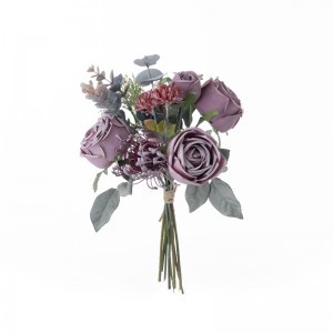 DY1-6623 Artificial Flower Bouquet Rose Ionad pòsaidh saor