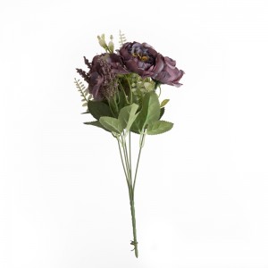 MW55714 זר פרחים מלאכותי ורד פופולרי גינה קישוט חתונה