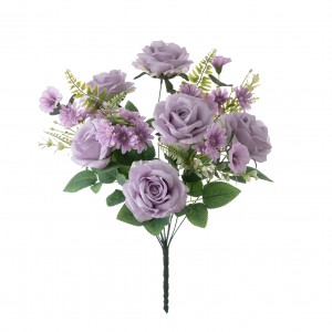 MW55729 مصنوعی پھولوں کا گلدستہ گلاب نئے ڈیزائن کی شادی کی فراہمی