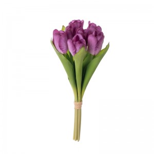 MW59618 Ramo de flores artificiales Tulipán Flor decorativa vendedora caliente