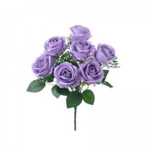 CL86502 Buchet de flori artificiale Trandafiri Vânzare directă din fabrică Flori de mătase