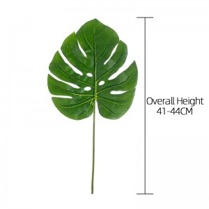 DY1-3650-1 Vysoce kvalitní ozdoba Umělá rostlina Monstera Vnitřní plastový materiál Falešné listy s konkurenční cenou z výroby