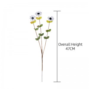 YC1107 Gerber Small White Daisy Artificial Flower Spring Wildflowers Faux for Wedding Decoration Home Decoration
