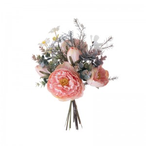 DY1-6406 Bouquet di fiori artificiali Peonia Vendita diretta in fabbrica Fiori di seta