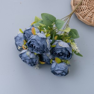 MW31502 Umelá kvetinová kytica Rose Factory Priamy predaj dekoratívny kvet