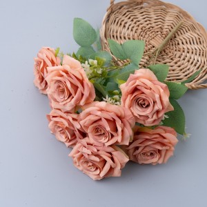 MW31511 कृत्रिम फूलों का गुलदस्ता गुलाब लोकप्रिय वेलेंटाइन डे उपहार
