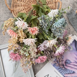 CL66513 Künstlicher Blumenstrauß Chrysanthemen Großhandel für Hochzeitsdekorationen