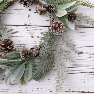 CL54636 ຫ້ອຍຊຸດ Christmas wreath ໂຮງງານຂາຍໂດຍກົງການຕົກແຕ່ງ Wedding