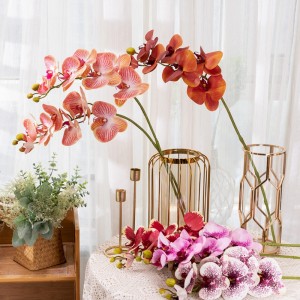 CL09001 Tulpini artificiale de orhidee Real Touch Latex Ramuri Phalaenopsis 7 petale mari Floare artificială pentru decorarea biroului acasă