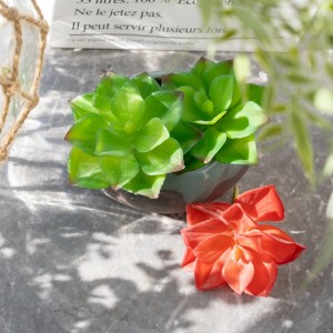 MW17685 İnci Yaprakları Yapay Bitki Mini Etli Lotus Ekici Dekorasyon için