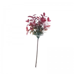 CL11556 Folla de planta de flores artificiales Flores e plantas decorativas baratas