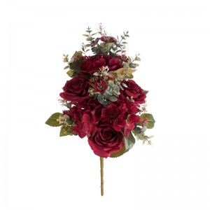 CL04504 Букет искусственных цветов Роза Высококачественный цветочный настенный фон