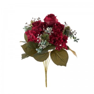 CL04513 Sejambak Bunga Tiruan Mawar Bunga Hiasan Popular dan Tumbuhan