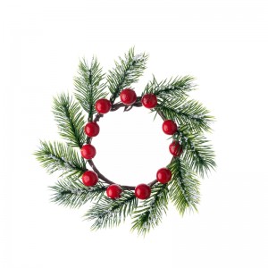 CL76502 Mapambo ya Krismasi Wreath ya Krismasi Jumla ya Maua ya Mapambo
