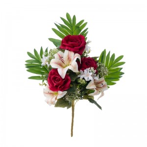 CL81502 Artificial Flower Bouquet Lily Hot Selling Lambun Bikin Ado