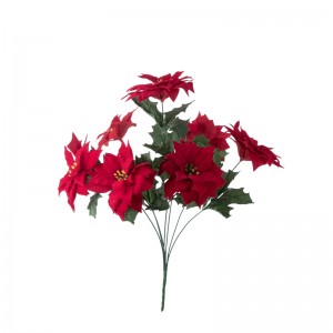 DY1-2598B ช่อดอกไม้ประดิษฐ์ดอกไม้คริสต์มาสขายส่งตกแต่งงานปาร์ตี้