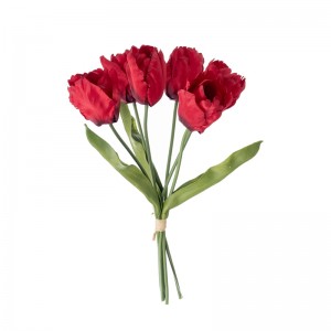 DY1-3133 Artipisyal na Bouquet ng Bulaklak Tulip na Bagong Disenyong Dekorasyon na Bulaklak