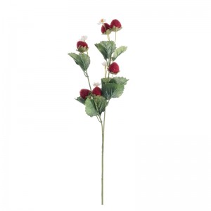 DY1-3611 مصنوعی پھول پلانٹ سٹرابیری گرم، شہوت انگیز فروخت تہوار کی سجاوٹ