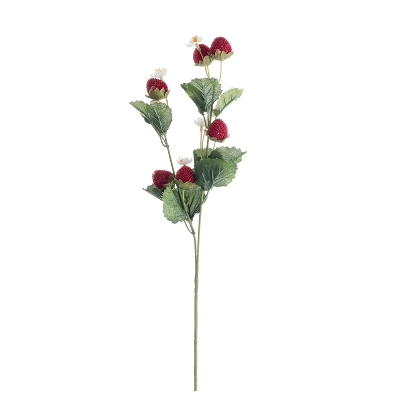 DY1-3611 Yapay Çiçek Bitki Çilek Sıcak Satış Şenlikli Süslemeler