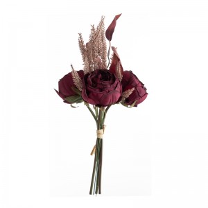 DY1-4385 Künstlicher Blumenstrauß Pfingstrose Hochwertiger Blumenwandhintergrund