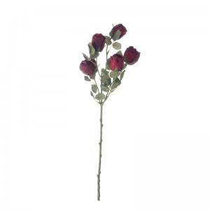 DY1-4480A Արհեստական ​​ծաղկի վարդ Հանրաճանաչ մետաքսե ծաղիկներ